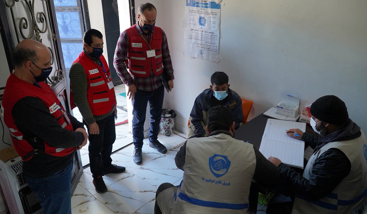 QRCS monitors Phase II of WHO’s COVAX vaccination drive in Syria